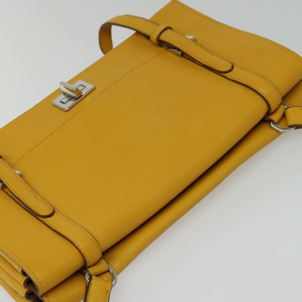 PRADA Shoulder Bag Yellow Silver - Picture 6 of 9